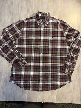 Polo Ralph Lauren Plaid Tartan Button Down Shirt Size L